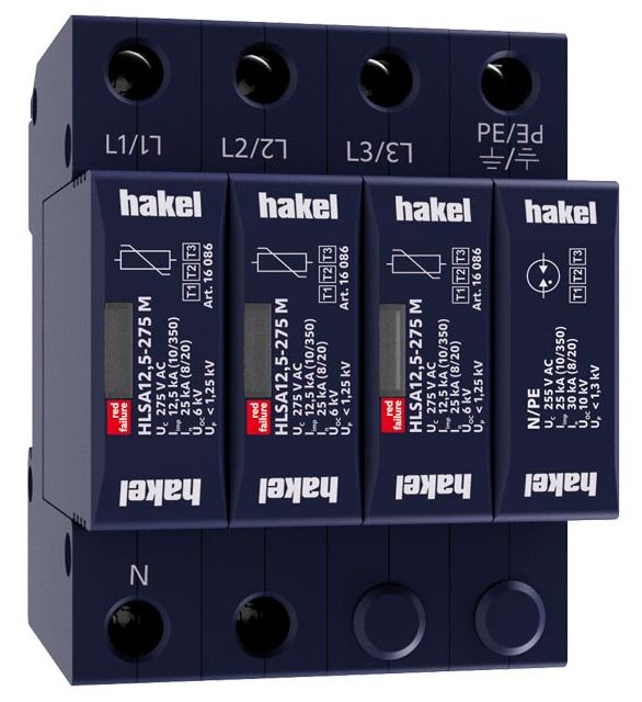 HAKEL surge protection device type 1+2+3